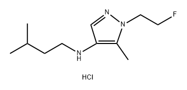 1-(2-fluoroethyl)-5-methyl-N-(3-methylbutyl)-1H-pyrazol-4-amine,1856073-60-3,结构式