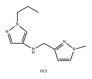 N-[(1-methyl-1H-pyrazol-3-yl)methyl]-1-propyl-1H-pyrazol-4-amine Structure