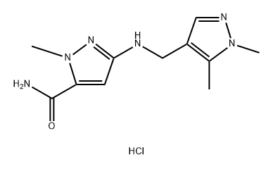 3-{[(1,5-dimethyl-1H-pyrazol-4-yl)methyl]amino}-1-methyl-1H-pyrazole-5-carboxamide Structure