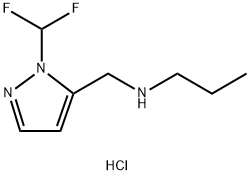 {[1-(difluoromethyl)-1H-pyrazol-5-yl]methyl}propylamine Structure