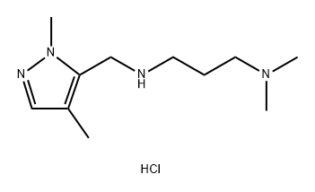 N'-[(1,4-dimethyl-1H-pyrazol-5-yl)methyl]-N,N-dimethylpropane-1,3-diamine 结构式