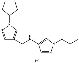 N-[(1-cyclopentyl-1H-pyrazol-4-yl)methyl]-1-propyl-1H-pyrazol-4-amine Structure