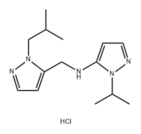 N-[(1-isobutyl-1H-pyrazol-5-yl)methyl]-1-isopropyl-1H-pyrazol-5-amine Structure