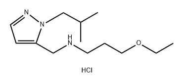 3-ethoxy-N-[(1-isobutyl-1H-pyrazol-5-yl)methyl]propan-1-amine 结构式