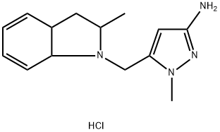 1-methyl-5-[(2-methyl-2,3,3a,7a-tetrahydro-1H-indol-1-yl)methyl]-1H-pyrazol-3-amine Structure