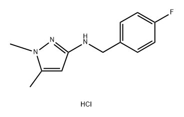 N-(4-fluorobenzyl)-1,5-dimethyl-1H-pyrazol-3-amine 结构式
