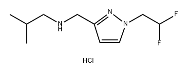 {[1-(2,2-difluoroethyl)-1H-pyrazol-3-yl]methyl}isobutylamine 结构式