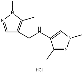 N-[(1,5-dimethyl-1H-pyrazol-4-yl)methyl]-1,3-dimethyl-1H-pyrazol-4-amine 结构式