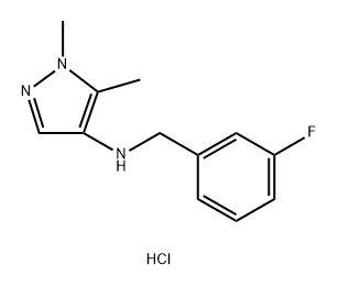 N-(3-fluorobenzyl)-1,5-dimethyl-1H-pyrazol-4-amine Structure