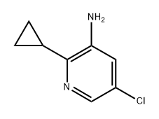 5-chloro-2-cyclopropylpyridin-3-amine 结构式