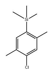 (4-chloro-2,5-dimethylphenyl)trimethylsilane Struktur
