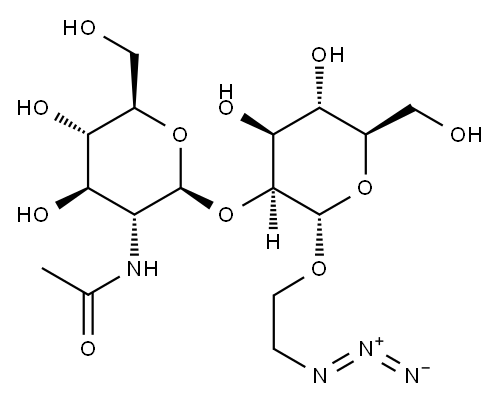 GlcNAcβ(1-2)Manα-1-エチルアジド 化学構造式