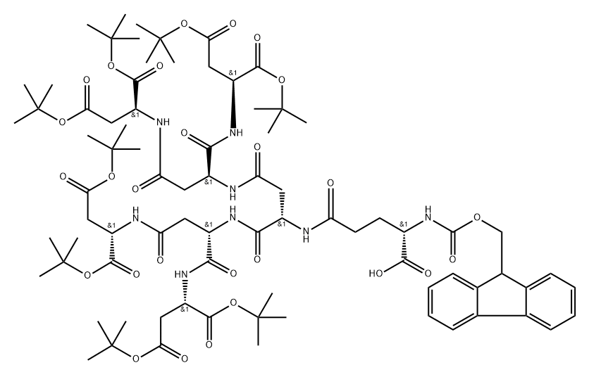 Fmoc-Glu(AspG3)-OH 结构式