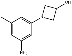 1-(3-amino-5-methylphenyl)azetidin-3-ol 化学構造式