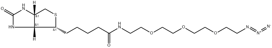 BIOTIN-PEG3-AZIDE, 1859110-99-8, 结构式