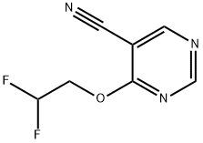 4-(2,2-Difluoroethoxy)pyrimidine-5-carbonitrile Structure