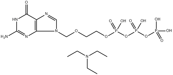 Acyclovir triphosphate (triethylammonium salt form) Struktur