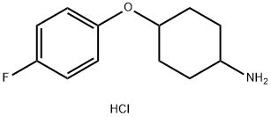 4-(4-FLUOROPHENOXY)CYCLOHEXAN-1-AMINE HYDROCHLORIDE Struktur