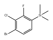 (4-Bromo-3-chloro-2-fluorophenyl)trimethylsilane Structure