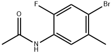 N-(4-bromo-2-fluoro-5-methylphenyl)acetamide 结构式