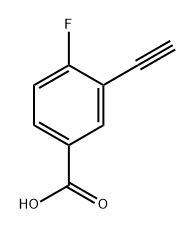 3-乙炔基-4-氟苯甲酸, 1864748-42-4, 结构式