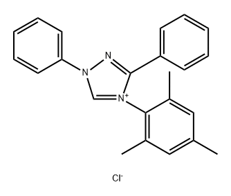 4-均三甲苯基-1,3-二苯基-4H-1,2,4-三唑-1-鎓氯化物, 1864884-46-7, 结构式