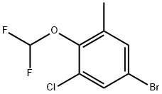 5-Bromo-1-chloro-2-(difluoromethoxy)-3-methylbenzene,1866282-49-6,结构式