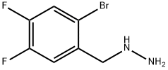 (2-bromo-4,5-difluorophenyl)methyl]hydrazine 结构式