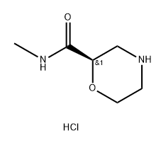 2-Morpholinecarboxamide,N-methyl-,hydrochloride,(2R)-,1867883-72-4,结构式