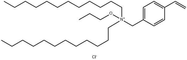 N,N-双十二烷基-4-乙烯基-N-丙氧基苯甲胺氯化物 (1:1), 1870041-63-6, 结构式