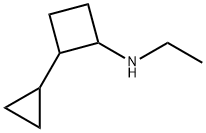 2-cyclopropyl-N-ethylcyclobutan-1-amine Structure