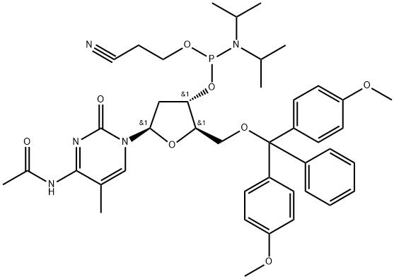 5'-DMT-N4-AC-5-ME-DC 亚磷酰胺单体,1873306-74-1,结构式