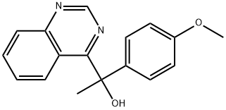 4-Quinazolinemethanol, α-(4-methoxyphenyl)-α-methyl- 化学構造式