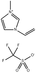 1-乙烯基-3-甲基咪唑三氟甲磺酸盐, 187387-89-9, 结构式