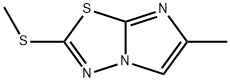 6-methyl-2-(methylthio)imidazo[2,1-b][1,3,4]thiadiazole 化学構造式