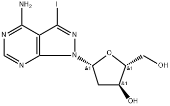 7-iodo-8-aza-7-deaza-2'-deoxyadenosine 化学構造式