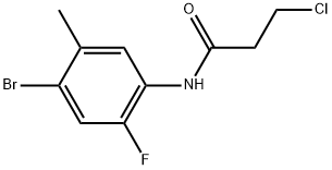 N-(4-Bromo-2-fluoro-5-methylphenyl)-3-chloropropanamide Structure