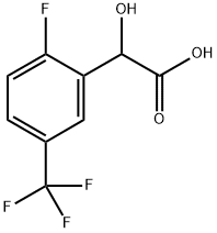 Benzeneacetic acid, 2-fluoro-α-hydroxy-5-(trifluoromethyl)- Structure