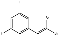 1-(2,2-dibromovinyl)-3,5-difluorobenzene Struktur