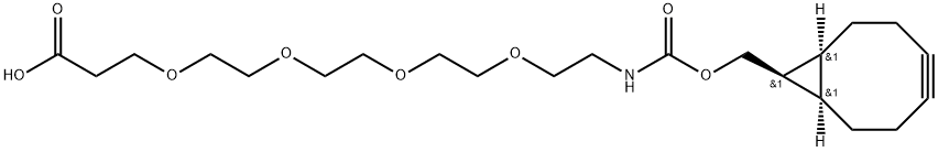 REL-1-((1R,8S,9S)-双环[6.1.0]壬-4-炔-9-基)-3-氧代-2,7,10,13,16-五氧杂-4-氮杂十九烷-19-酸, 1881221-47-1, 结构式