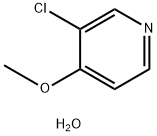 3-chloro-4-methoxypyridine hydrate 结构式
