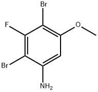 2,4-二溴-3-氟-5-甲氧基苯胺, 1883758-67-5, 结构式