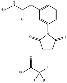 Benzeneacetic acid, 3-(2,5-dihydro-2,5-dioxo-1H-pyrrol-1-yl)-, hydrazide, 2,2,2-trifluoroacetate (1:1)|