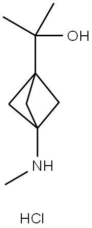 Bicyclo[1.1.1]pentane-1-methanol, α,α-dimethyl-3-(methylamino)-, hydrochloride (1:1),1886967-11-8,结构式