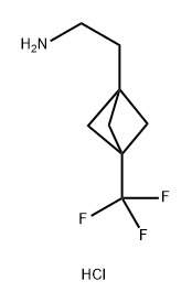 2-[3-(trifluoromethyl)bicyclo[1.1.1]pentan-1-yl]eth
an-1-amine hydrochloride Struktur