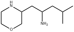 3-Morpholineethanamine, α-(2-methylpropyl)- 化学構造式