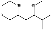 3-Morpholineethanamine, N-methyl-α-(1-methylethyl)- Struktur