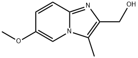 {6-methoxy-3-methylimidazo[1,2-a]pyridin-2-yl}methanol 化学構造式