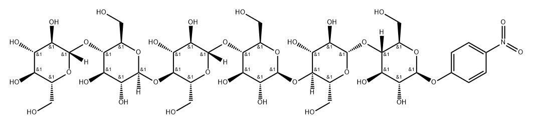 4-Nitrophenyl b-D-cellohexaoside 结构式