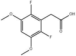 Benzeneacetic acid, 2,6-difluoro-3,5-dimethoxy Struktur